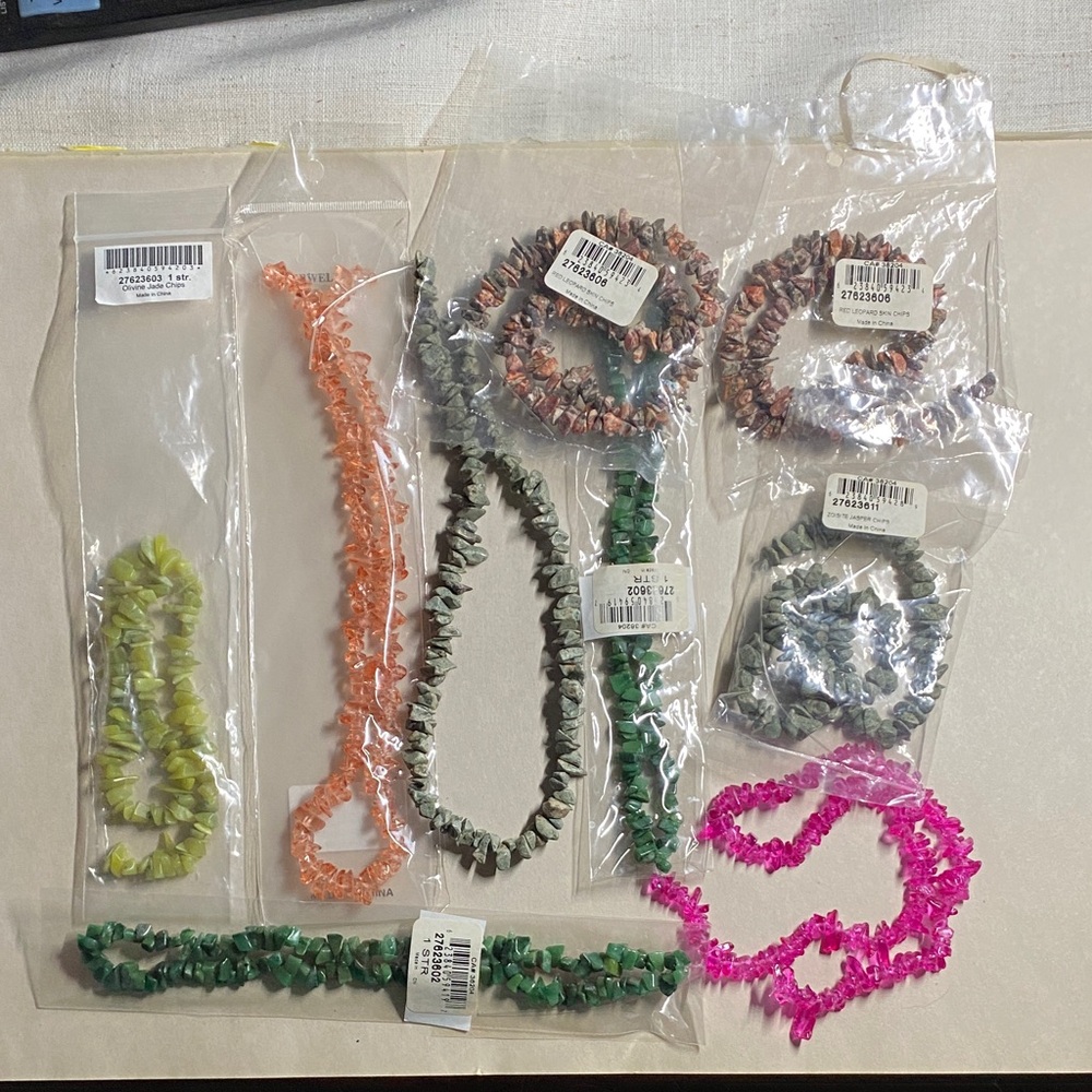 Colorful Gemstone Bead Chips Strands